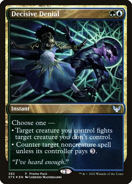 Decisive Denial, Magic card STX 382 — Strixhaven: School of Mages set