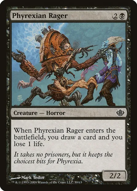 Phyrexian Rager, Magic card DDD 39 — Duel Decks: Garruk vs. Liliana set