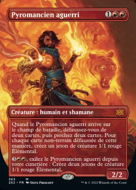 Pyromancien aguerri, carte Magic 2X2 363 — extension Double Masters 2022