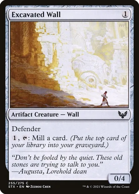 Excavated Wall, Magic card STX 255 — Strixhaven: School of Mages set