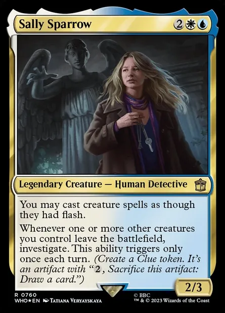 Sally Sparrow, carte Magic WHO 760 — extension Doctor Who