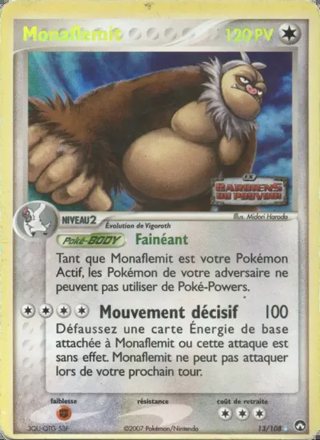 Monaflèmit, carte Pokémon PK 13 — extension EX Gardiens du Pouvoir
