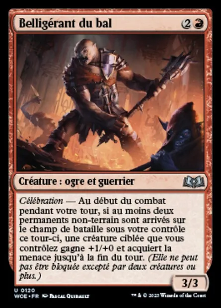 Belligérant du bal, carte Magic WOE 120 — extension Wilds of Eldraine