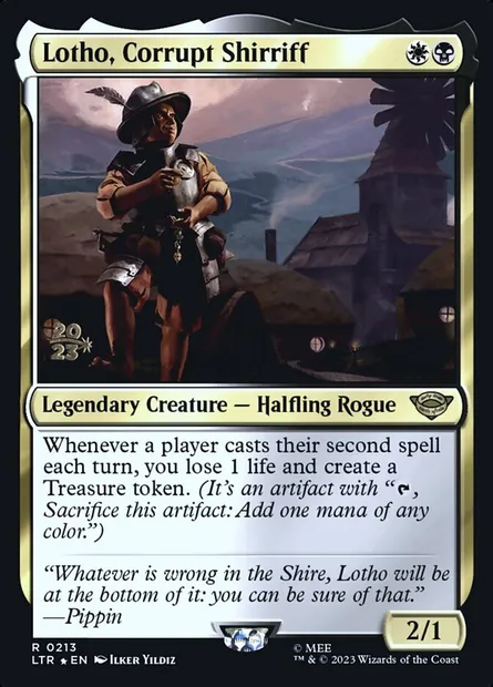 Lotho, Corrupt Shirriff, Magic card PLTR 213s — Tales of Middle-earth Promos set