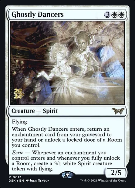 Ghostly Dancers, Magic card PDSK 13s — Duskmourn: House of Horror Promos set