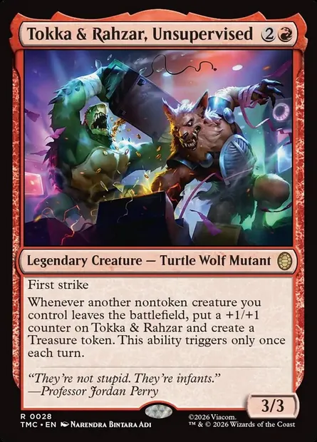 Tokka & Rahzar, Unsupervised, Magic card TMC 28 — Teenage Mutant Ninja Turtles Eternal set