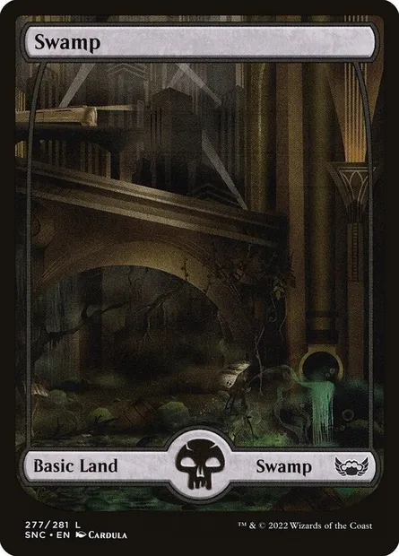 Swamp, Magic card SNC 277 — Streets of New Capenna set