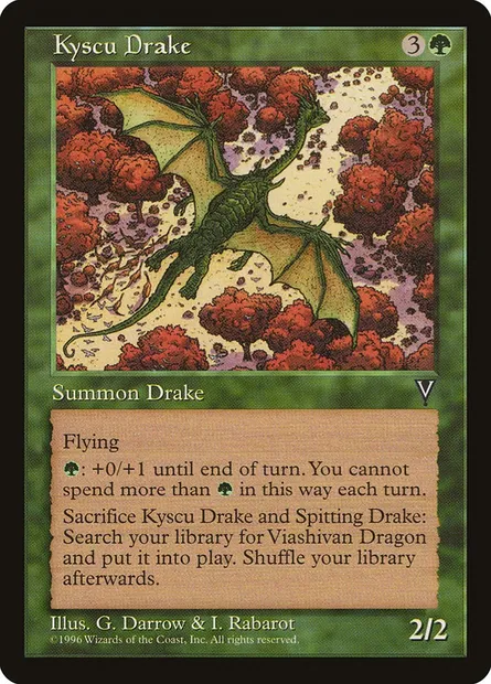 Kyscu Drake, Magic card VIS 111 — Visions set