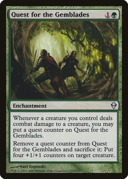 Quest for the Gemblades, Magic card ZEN 177 — Zendikar set