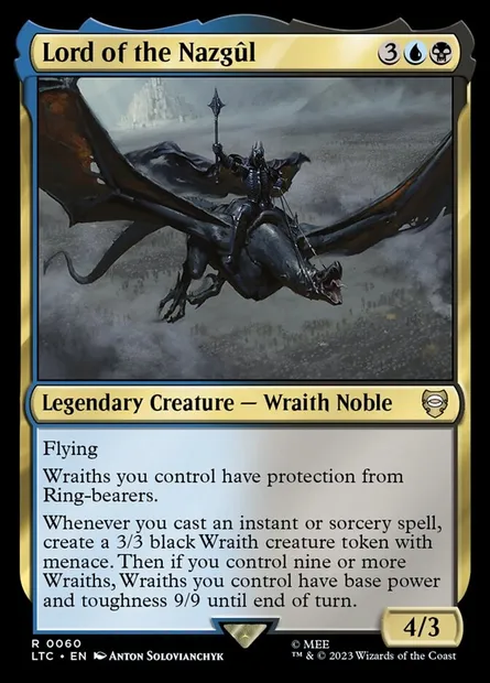 Lord of the Nazgûl, Magic card LTC 60 — Tales of Middle-earth Commander set