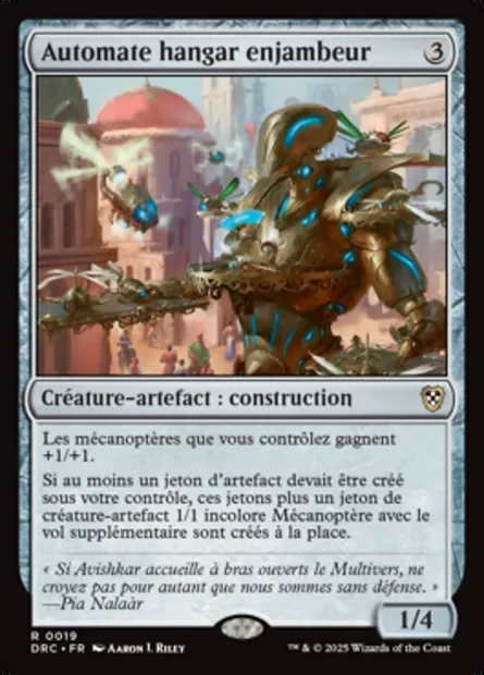 Automate hangar enjambeur, carte Magic DRC 19 — extension Aetherdrift Commander