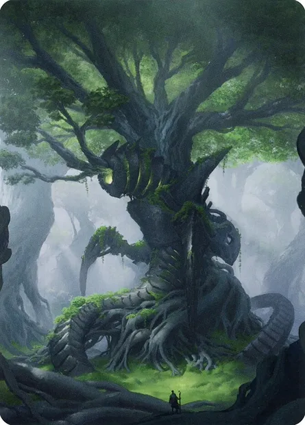 Forest // Forest, carte Magic ABRO 53 — extension The Brothers' War Art Series