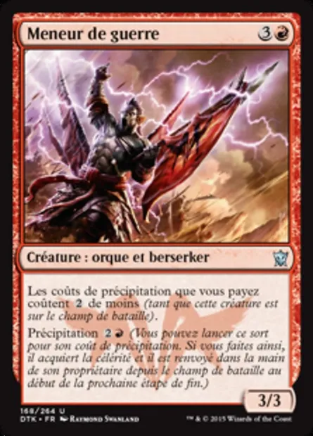 Meneur de guerre, carte Magic DTK 168 — extension Les Dragons de Tarkir