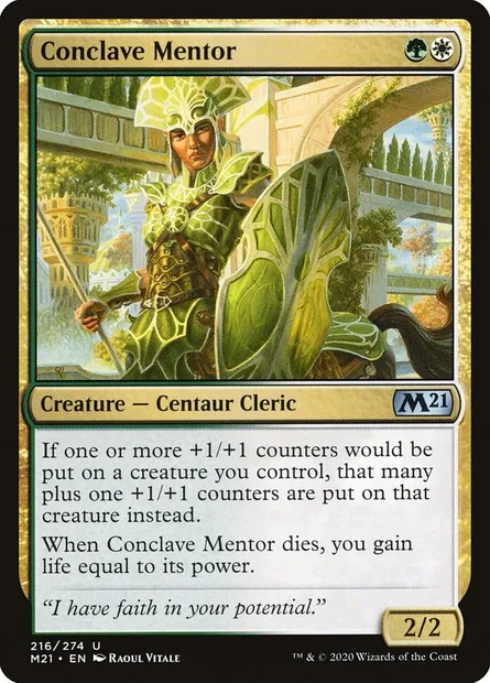 Conclave Mentor, Magic card M21 216 — Core Set 2021 set