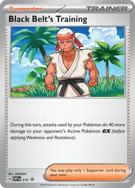 Black Belt's Training, Pokémon card PR-SV 219 — SVP Black Star Promos set