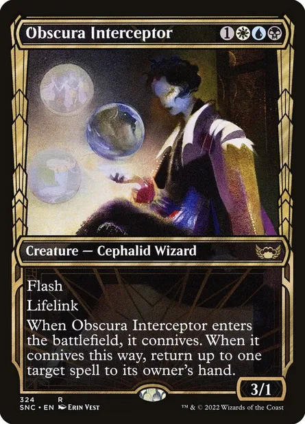 Obscura Interceptor, Magic card SNC 324 — Streets of New Capenna set
