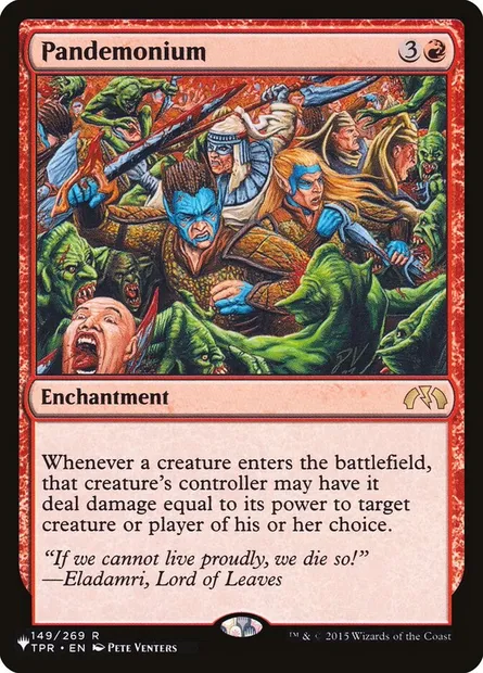 Pandémonium, carte Magic PLST TPR-149 — extension The List