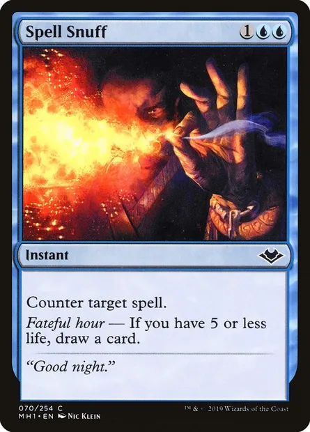 Spell Snuff, Magic card MH1 70 — Modern Horizons set