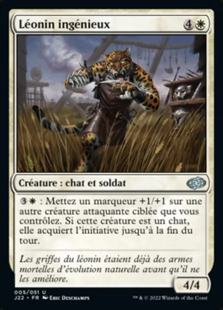 Léonin ingénieux, carte Magic J22 5 — extension Jumpstart 2022