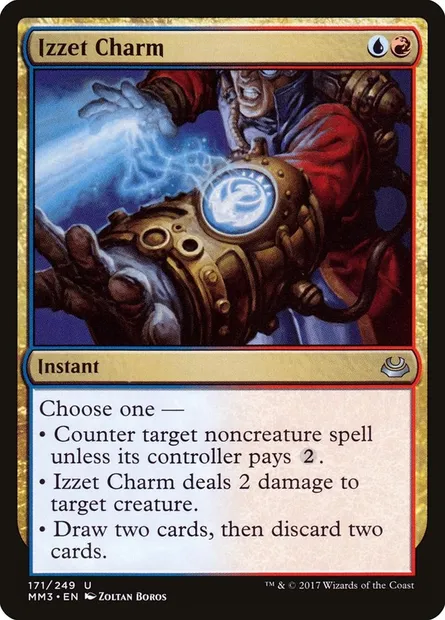 Izzet Charm, Magic card MM3 171 — Modern Masters 2017 set