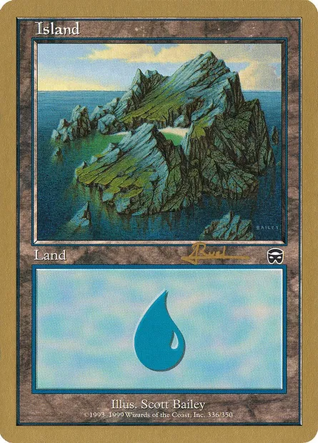 Île, carte Magic WC01 ar336a — extension World Championship Decks 2001