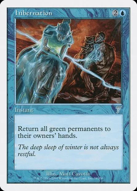 Hibernation, carte Magic 7ED 79 — extension Septième Edition
