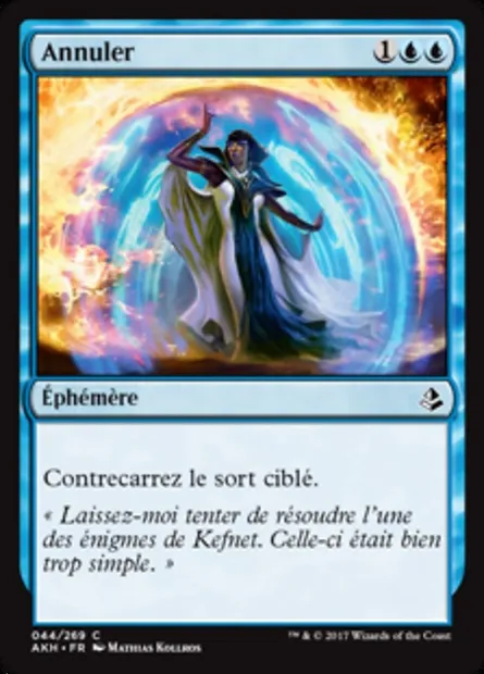 Annuler, carte Magic AKH 44 — extension Amonkhet