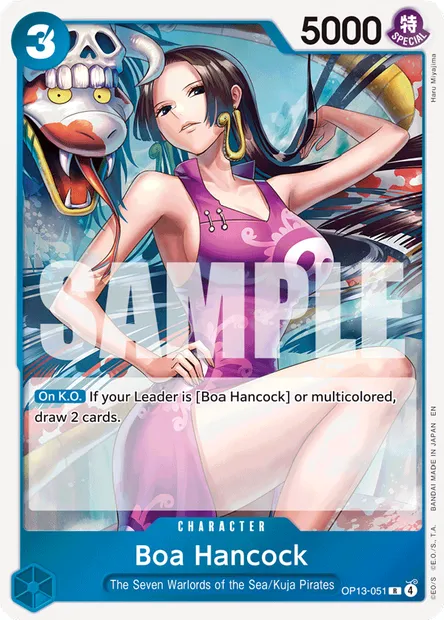 Boa Hancock, One Piece card OP13-051 — CARRYING ON HIS WILL set