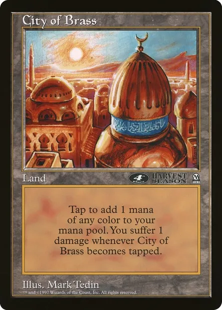 City of Brass, Magic card OLEP 19 — Oversized League Prizes set