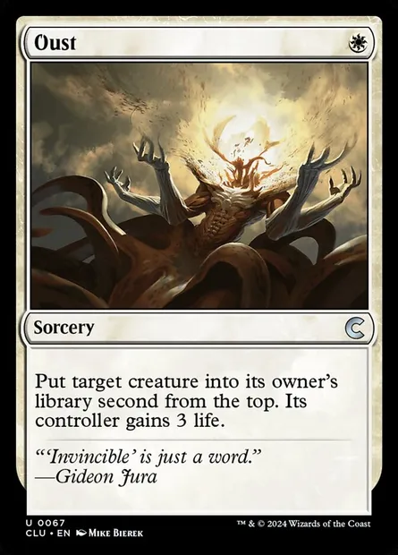 Oust, Magic card CLU 67 — Ravnica: Clue Edition set