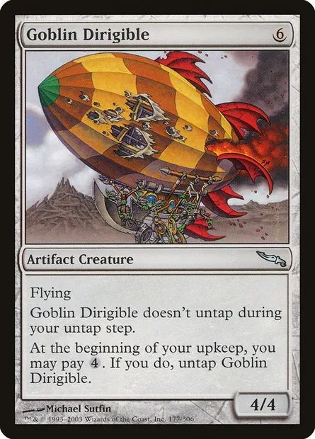 Goblin Dirigible, Magic card MRD 177 — Mirrodin set