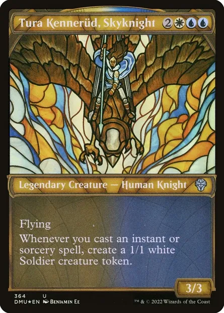 Tura Kennerüd, Skyknight, Magic card DMU 364 — Dominaria United set