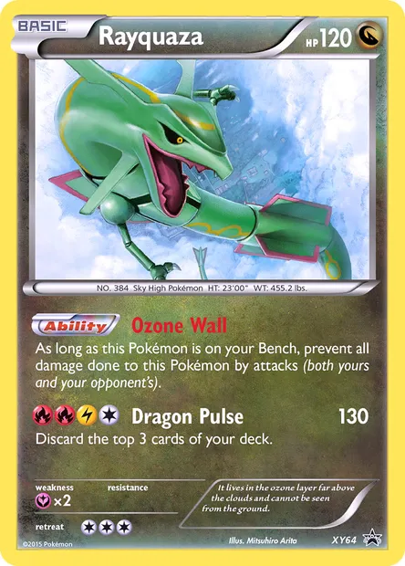 Rayquaza, Pokémon card XY 64 — XY Black Star Promos set