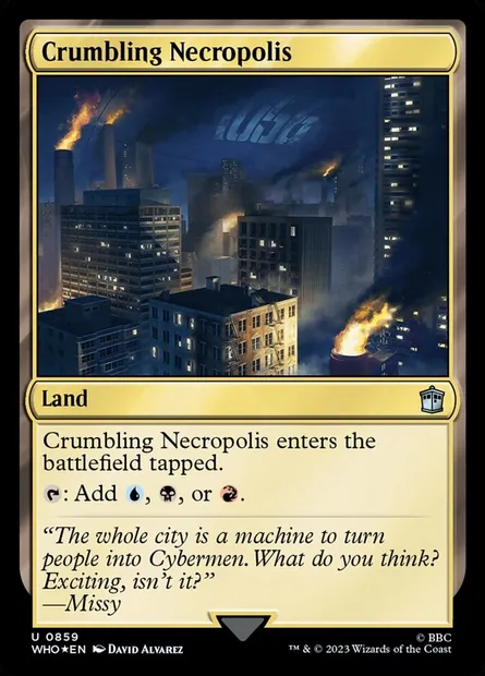 Crumbling Necropolis, Magic card WHO 859 — Doctor Who set