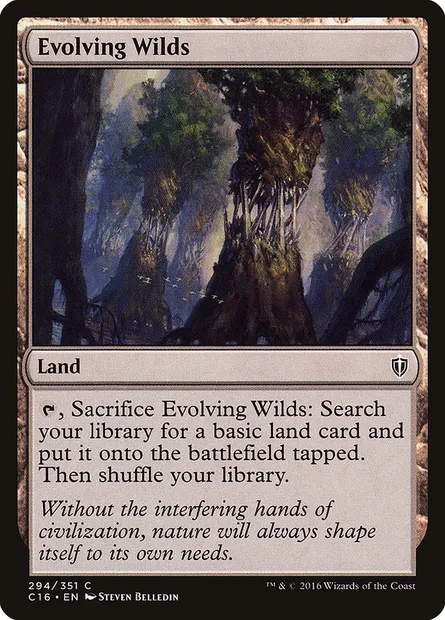 Evolving Wilds, Magic card C16 294 — Commander 2016 set