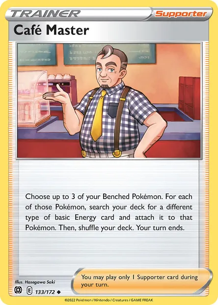 Café Master, Pokémon card BRS 133 — Brilliant Stars set