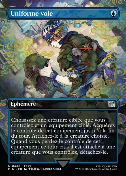 Uniforme volé, carte Magic FIN 332 — extension Final Fantasy