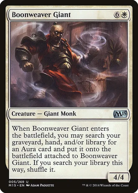Boonweaver Giant, Magic card M15 5 — Magic 2015 set