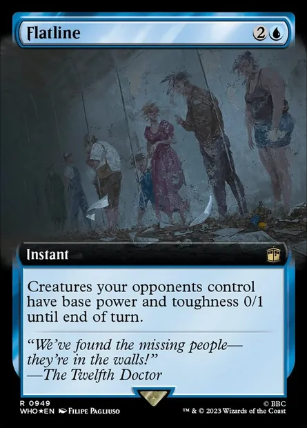 À plat, carte Magic WHO 949 — extension Doctor Who