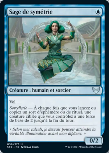 Sage de symétrie, carte Magic STX 56 — extension Strixhaven: l'Académie des Mages