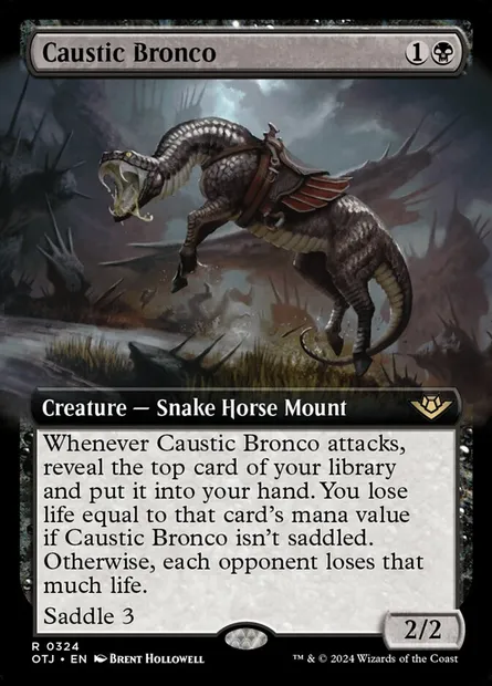 Caustic Bronco, Magic card OTJ 324 — Outlaws of Thunder Junction set