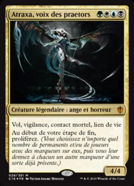 Atraxa, voix des praetors, carte Magic C16 28 — extension Commander 2016