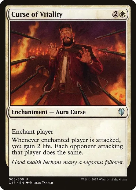 Curse of Vitality, Magic card C17 3 — Commander 2017 set