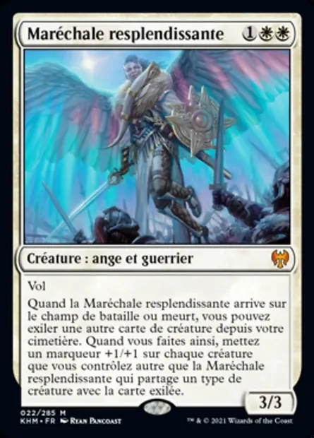 Maréchale resplendissante, carte Magic KHM 22 — extension Kaldheim