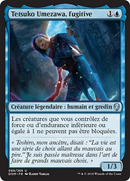 Tetsuko Umezawa, fugitive, carte Magic DOM 69 — extension Dominaria