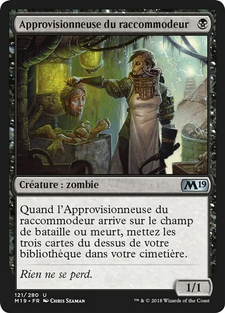 Approvisionneuse du raccommodeur, carte Magic M19 121 — extension Core Set 2019