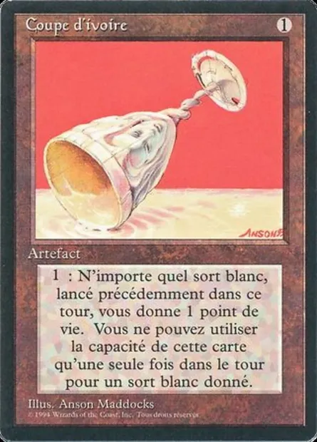 Ivory Cup, Magic card FBB 253 — Foreign Black Border set