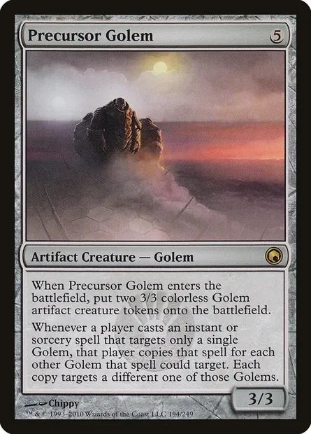 Precursor Golem, Magic card SOM 194 — Scars of Mirrodin set