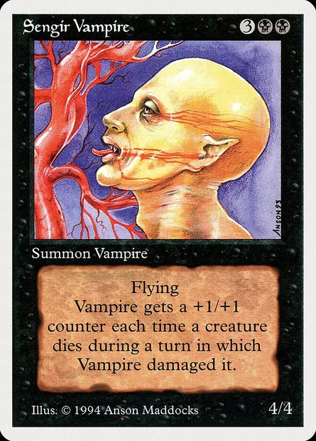 Sengir Vampire, Magic card SUM 129 — Summer Magic / Edgar set
