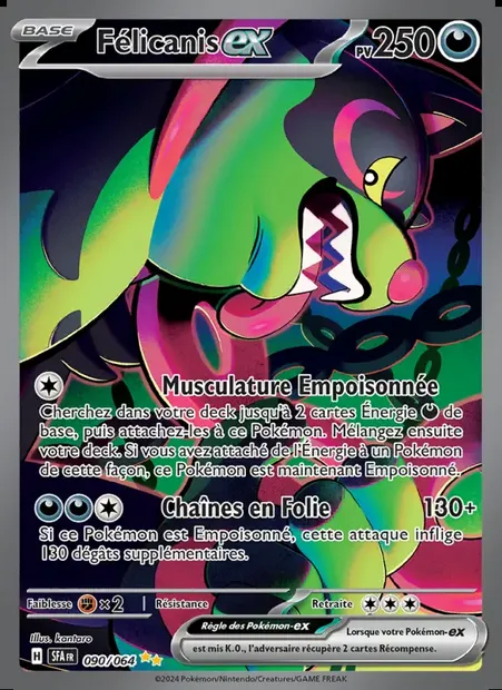 Félicanis-ex, carte Pokémon SFA 090 — extension Fable Nébuleuse